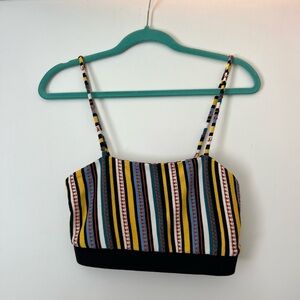 Zara Multicolor Striped Camisole Crop Top